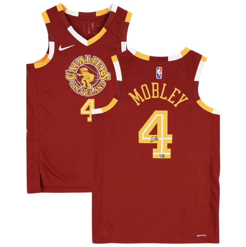 Evan Mobley Autographed Cleveland Cavaliers Nike Red 2021-22 Mixtape Swingman Jersey Fanatics