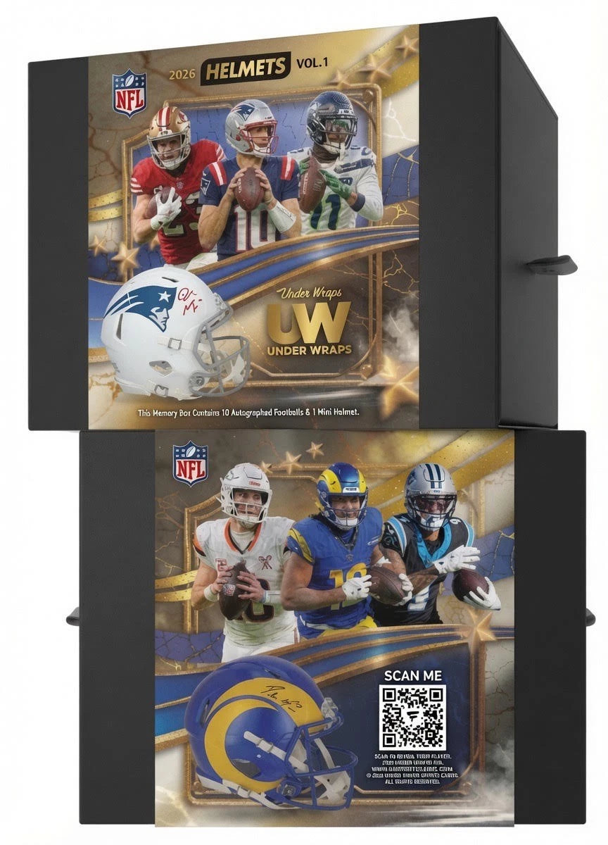 2026 NFL Under Wraps NFL Volume 1 Full Size Helmet Mystery Box Fanatics