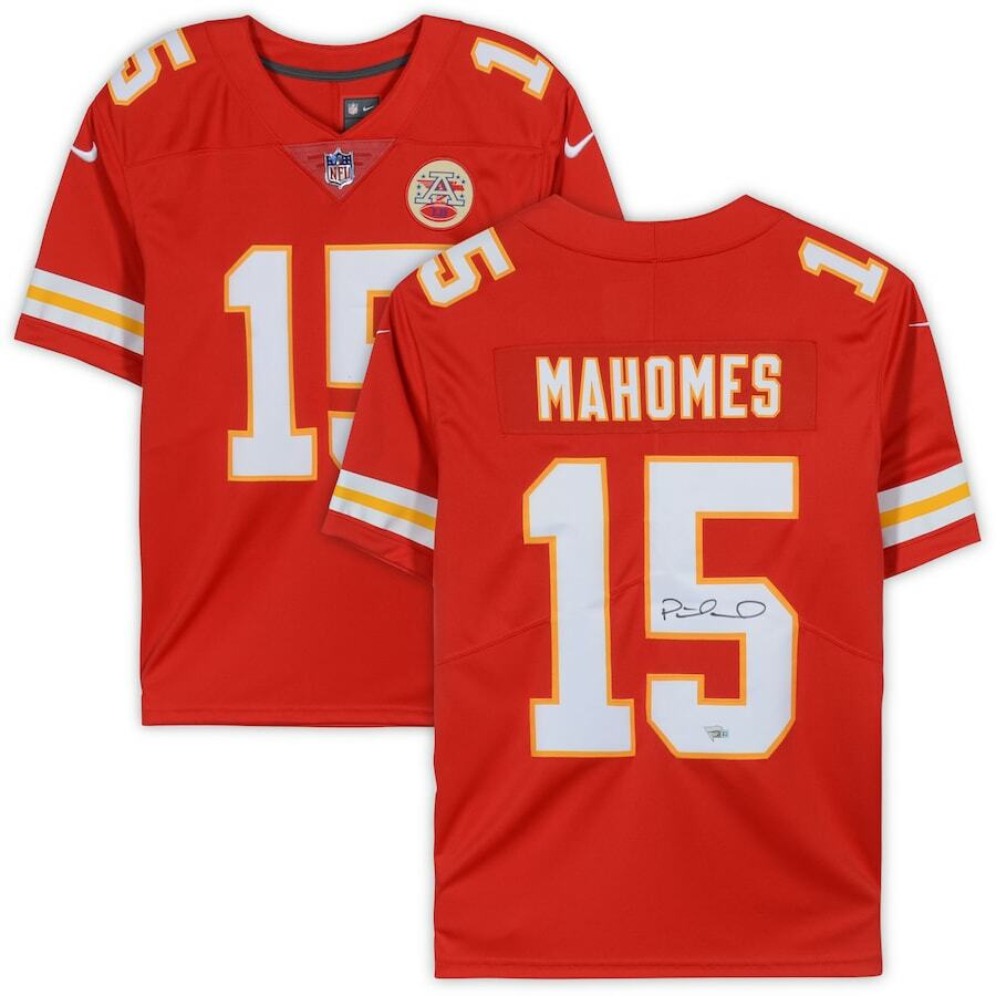 PATRICK MAHOMES Kansas City Chiefs Autographed Nike Red Limited Jersey FANATICS