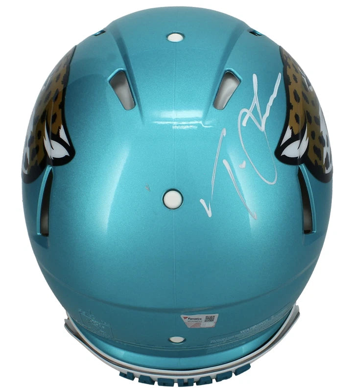 Trevor Lawrence Autographed Jacksonville Jaguars Flash Speed Authentic Helmet with Visor & 3D Bumpers Fanatics