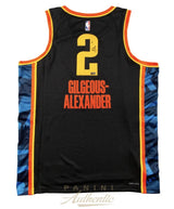 Shai Gilgeous-Alexander Autographed Oklahoma City Thunder Black Nike City Edition Swingman Jersey Panini