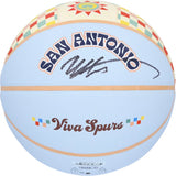 Victor Wembanyama Autographed San Antonio Spurs Wilson 2024-25 City Collector Edition Basketball Fanatics