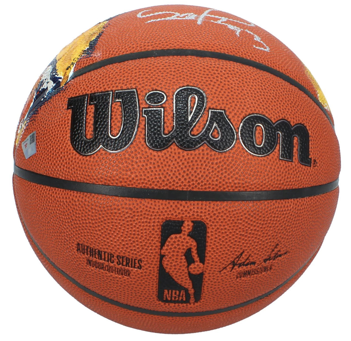 Pascal Siakam Autographed Indiana Pacers Hand Painted Authentic Wilson NBA Basketball Fanatics LE 1/1