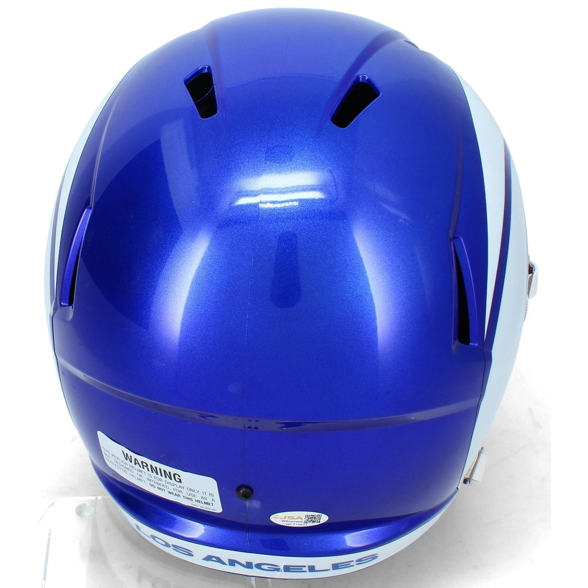 Davante Adams Autographed Los Angeles Rams White 2026 Alternate Fearsome White Speed Full Size Helmet JSA Witnessed