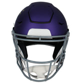 Jordan Addison Autographed Minnesota Vikings 2023 Alternate Tribute Speedflex Authentic Helmet Beckett Witnessed