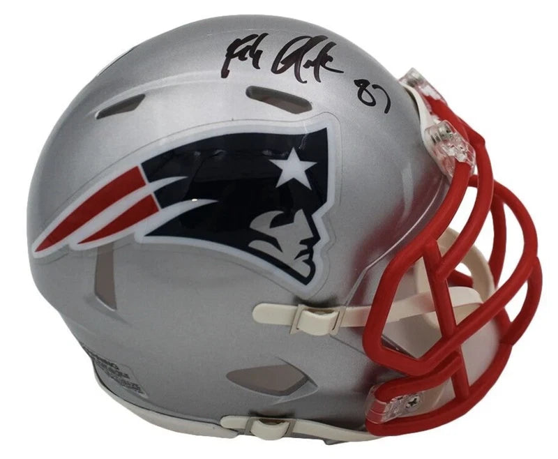 Rob Gronkowski Autographed New England Patriots Speed Mini Helmet Radtke