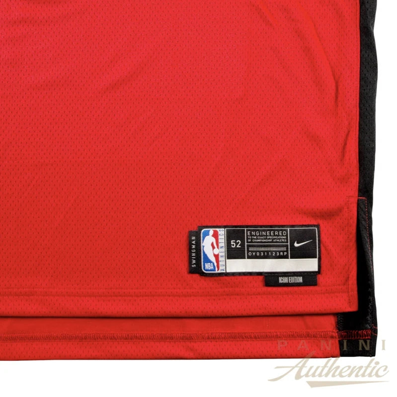 Amen Thompson Autographed Houston Rockets Red Nike Swingman Jersey Panini