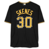 Paul Skenes Autographed Pittsburgh Pirates Black Nike Replica Jersey Fanatics