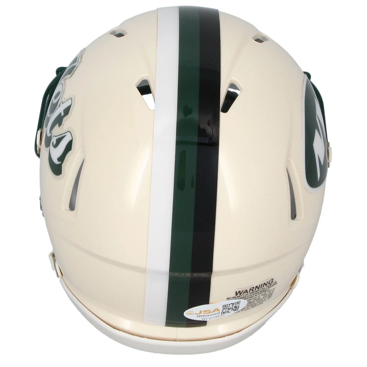 Minkah Fitzpatrick Autographed New York Jets RETRO Speed Mini Helmet JSA Witnessed