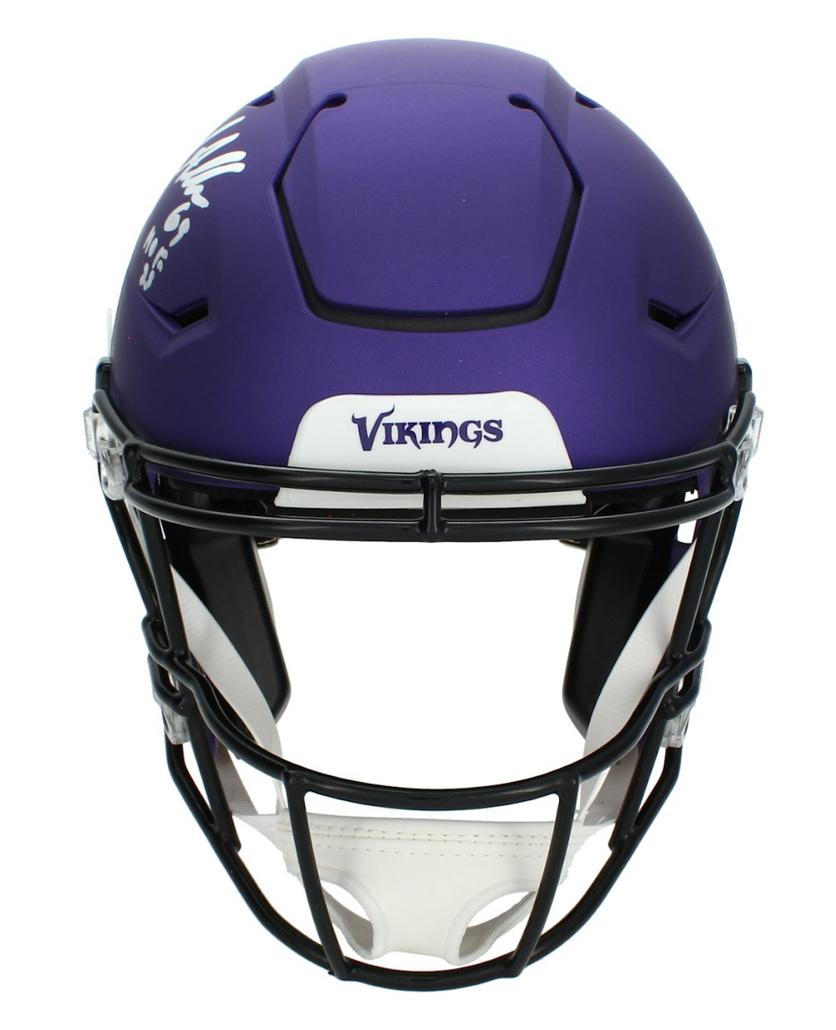 Jared Allen Autographed/Inscribed "HOF 25" Minnesota Vikings Speedflex Authentic Helmet Beckett Witnessed