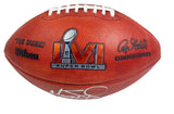Matthew Stafford / Cooper Kupp Dual Autographed Los Angeles Rams SB LVI Champs Logo Official Wilson Duke Football Fanatics
