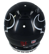 Dalton Schultz/Tank Dell Dual Autographed Houston Texans Speed Authentic Helmet Beckett Witnessed