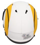 Kyren Williams Autographed Los Angeles Rams Speed Lunar Eclipse Mini Helmet Beckett Witnessed