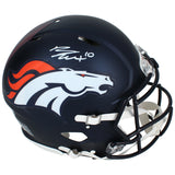 Bo Nix Autographed Denver Broncos Speed Authentic Helmet Beckett Witnessed