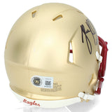 Luke Kuechly Autographed Boston College Eagles Speed Mini Helmet Beckett Witnessed