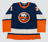 Mathew Barzal Autographed New York Islanders Adidas Reverse Retro Jersey Fanatics