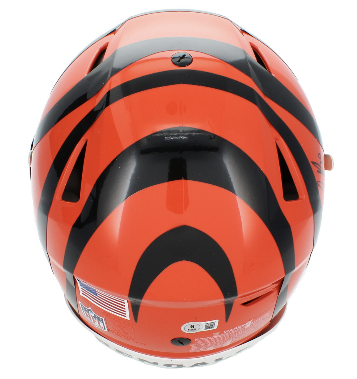 Chase Brown Autographed Cincinnati Bengals Speedflex Authentic Helmet Beckett Witnessed