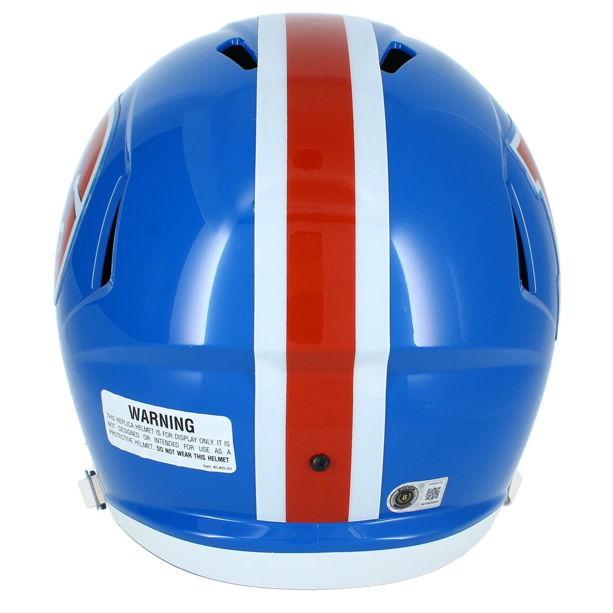 Bo Nix Autographed Denver Broncos 1975-96 Throwback Speed Full Size Helmet Beckett Witnessed