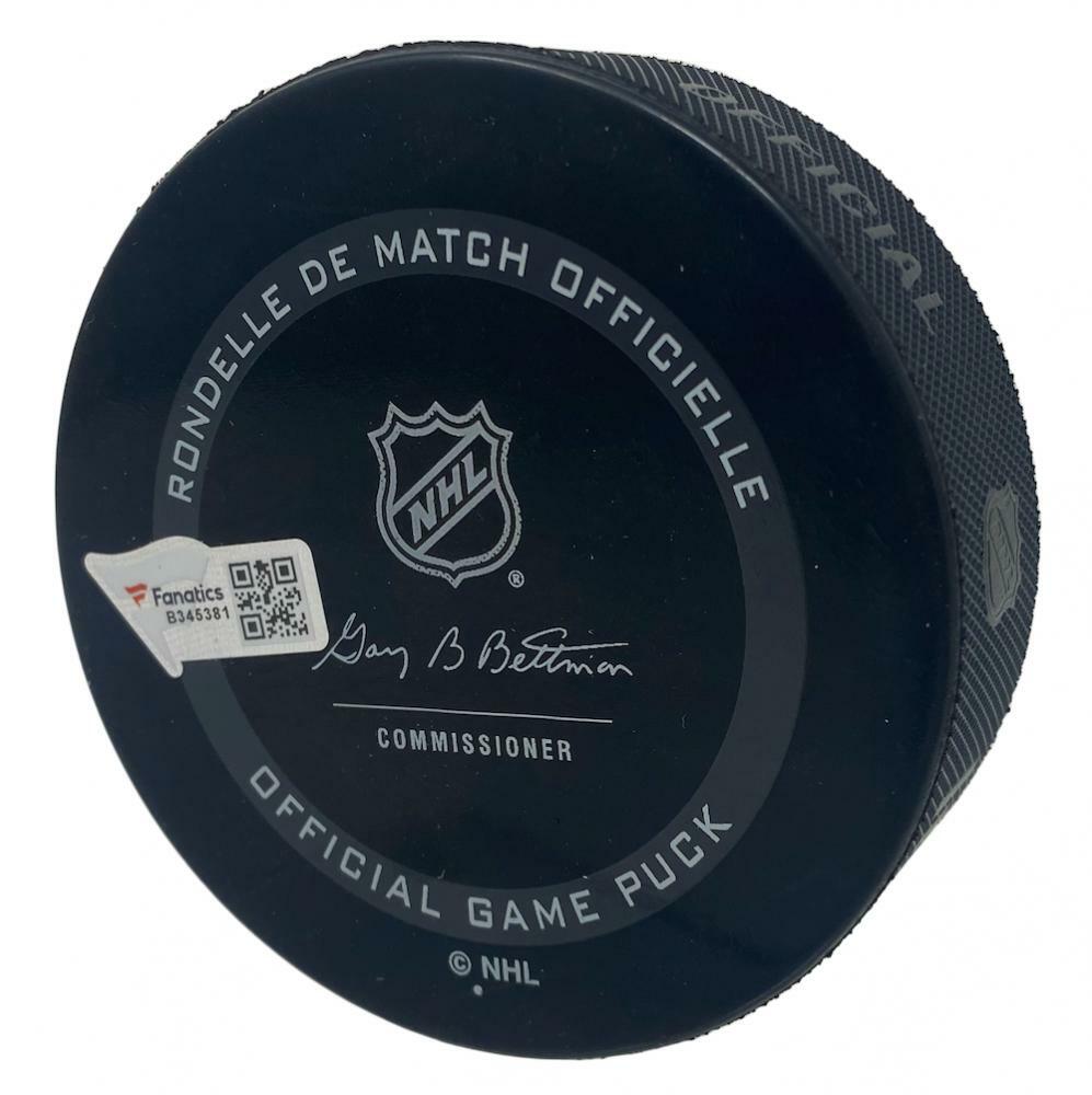 MATTHEW BOLDY Autographed Minnesota Wild Official NHL Game Puck FANATICS