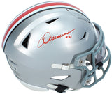 Chris Olave Autographed Ohio State Buckeyes Speedflex Midi Helmet Beckett Witnessed
