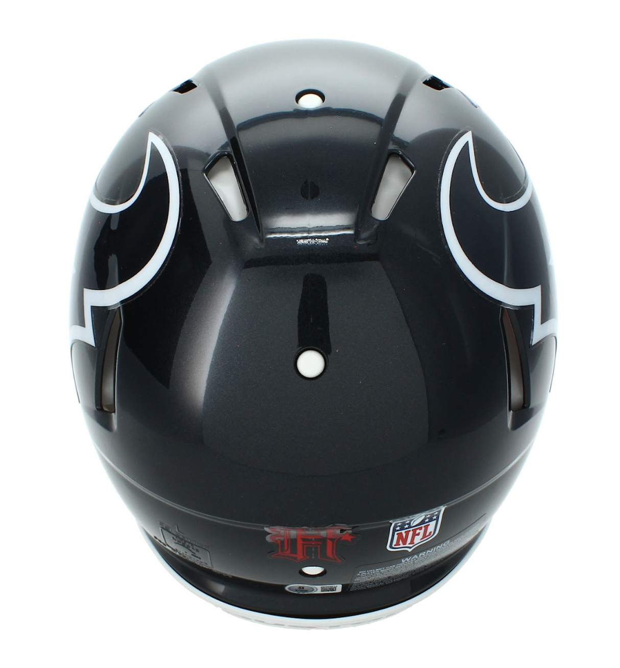 Jayden Higgins Autographed Houston Texans Speed Authentic Helmet Beckett Witnessed