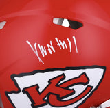 Xavier Worthy Autographed Kansas City Chiefs Speed Authentic Helmet Fanatics