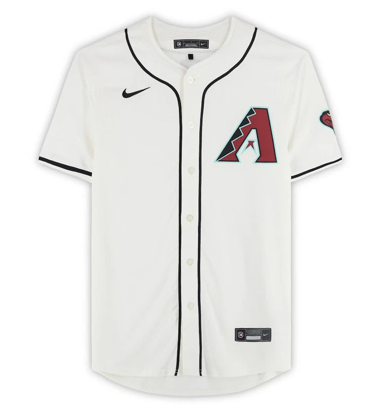 Corbin Carroll Autographed Arizona Diamondbacks White Nike Limited Jersey Fanatics