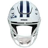 Dak Prescott Autographed Dallas Cowboys White 2022 Alternate Speedflex Authentic Helmet Beckett Witnessed