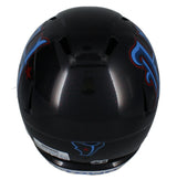 Dalton Schultz Autographed (in Red) Houston Texans 2024 Navy Alternate H-Town Speed Replica Helmet Beckett Witnessed