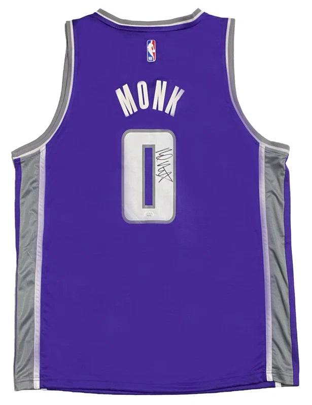 Malik Monk Autographed Sacremento Kings Purple Fanatics NBA Jersey JSA Witnessed