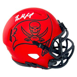 Baker Mayfield Autographed Tampa Bay Buccaneers RAVE Speed Mini Helmet Beckett Witnessed