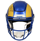 Puka Nacua Autographed/Inscribed "ROOKIE REC 1486 YDS 105 CATCHES" Los Angeles Rams Speedflex Authentic Helmet LE 25 Fanatics