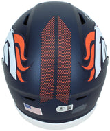 Bo Nix Autographed Denver Broncos Speedflex Midi Helmet Beckett Witnessed
