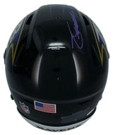 Zay Flowers Autographed Baltimore Ravens Speedflex Authentic Helmet JSA Witnessed