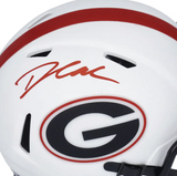 D'ANDRE SWIFT Autographed Georgia Bulldogs Speed Lunar Eclipse Mini Helmet FANATICS