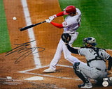 Shohei Ohtani Autographed Los Angeles Angels Hitting 16" x 20" Photograph Fanatics