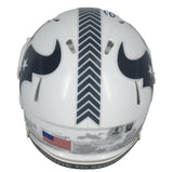 Dalton Schultz Autographed Houston Texans 2024 Salute to Service Speed Mini Helmet Beckett Witnessed