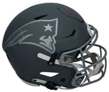 Tom Brady Autographed/Inscribed "6X CHAMPS" (in Red) New England Patriots Slate Speedflex Authentic Helmet LE 12/25