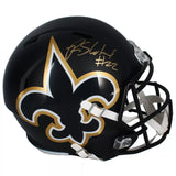 Rashid Shaheed Autographed New Orleans Saints Speed AMP Full Size Helmet Beckett Witnessed