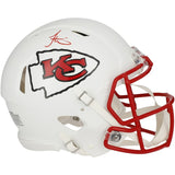 TYREEK HILL Autographed Kansas City Chiefs White Matte Speed Authentic Helmet FANATICS