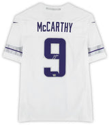 J.J. McCarthy Autographed Minnesota Vikings Nike Alternate White Nike Limited Jersey Fanatics