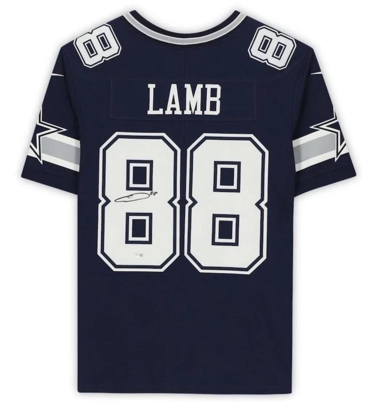 Ceedee Lamb Autographed Dallas Cowboys Navy Nike Vapor F.U.S.E Limited Jersey Fanatics