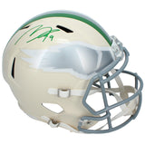 Makai Lemon Autographed Philadelphia Eagles RETRO Speed Mini Helmet Beckett Witnessed