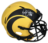 Marshall Faulk Autographed Rams RAVE Speed Full Size Helmet Beckett Witnessed