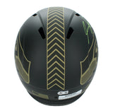 Sam Darnold Autographed Seattle Seahawks 2025 Salute to Service Speed Full Size Helmet Beckett Witnessed