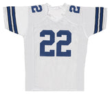 Emmitt Smith Autographed White #22 Custom Jersey Beckett Witnessed