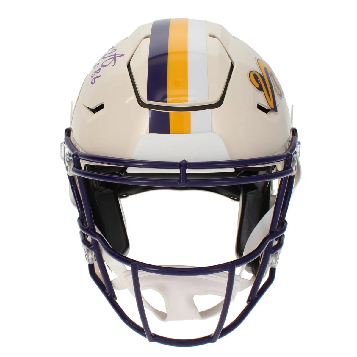Fran Tarkenton Autographed/Inscribed "HOF 86" Minnesota Vikings RETRO Speedflex Authentic Helmet Beckett Witnessed