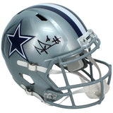 Dak Prescott Autographed Dallas Cowboys Speed Full Size Helmet Beckett Witnessed