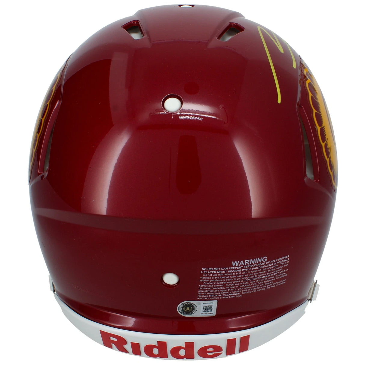 Makai Lemon Autographed USC Trojans Speed Authentic Helmet Beckett Witnessed