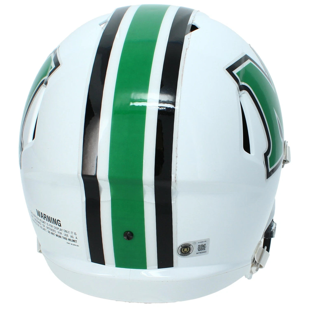 Randy Moss Autographed Marshall Thundering Herd Speed Full Size Helmet Beckett Witnessed